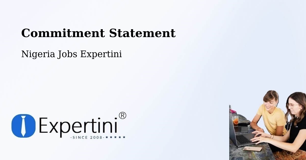 Commitment Statement - Nigeria Jobs Expertini
